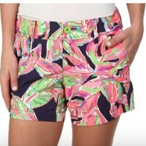 Lilly Pulitzer The Callahan Bright Navy "In the Vias Palmetto Leaf" Short SZ 000